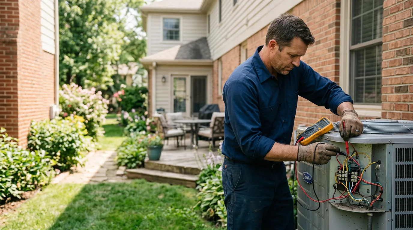 HVAC technician working near Glen Rock, NJ